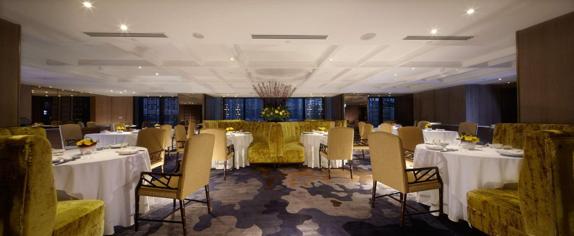 Hotel Grand Hyatt Taipéi Exterior foto The interior of the restaurant