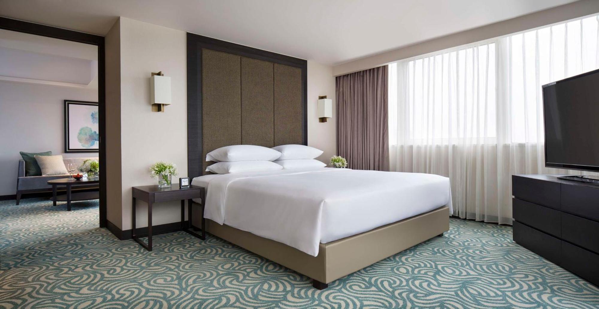Hotel Grand Hyatt Taipéi Exterior foto A bedroom at the hotel